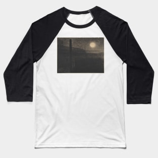 Courbevoie: Factories by Moonlight Baseball T-Shirt